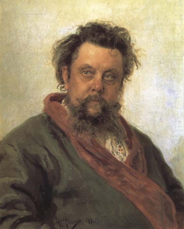 Portrait of Modest Mussorgsky, Ilya Repin